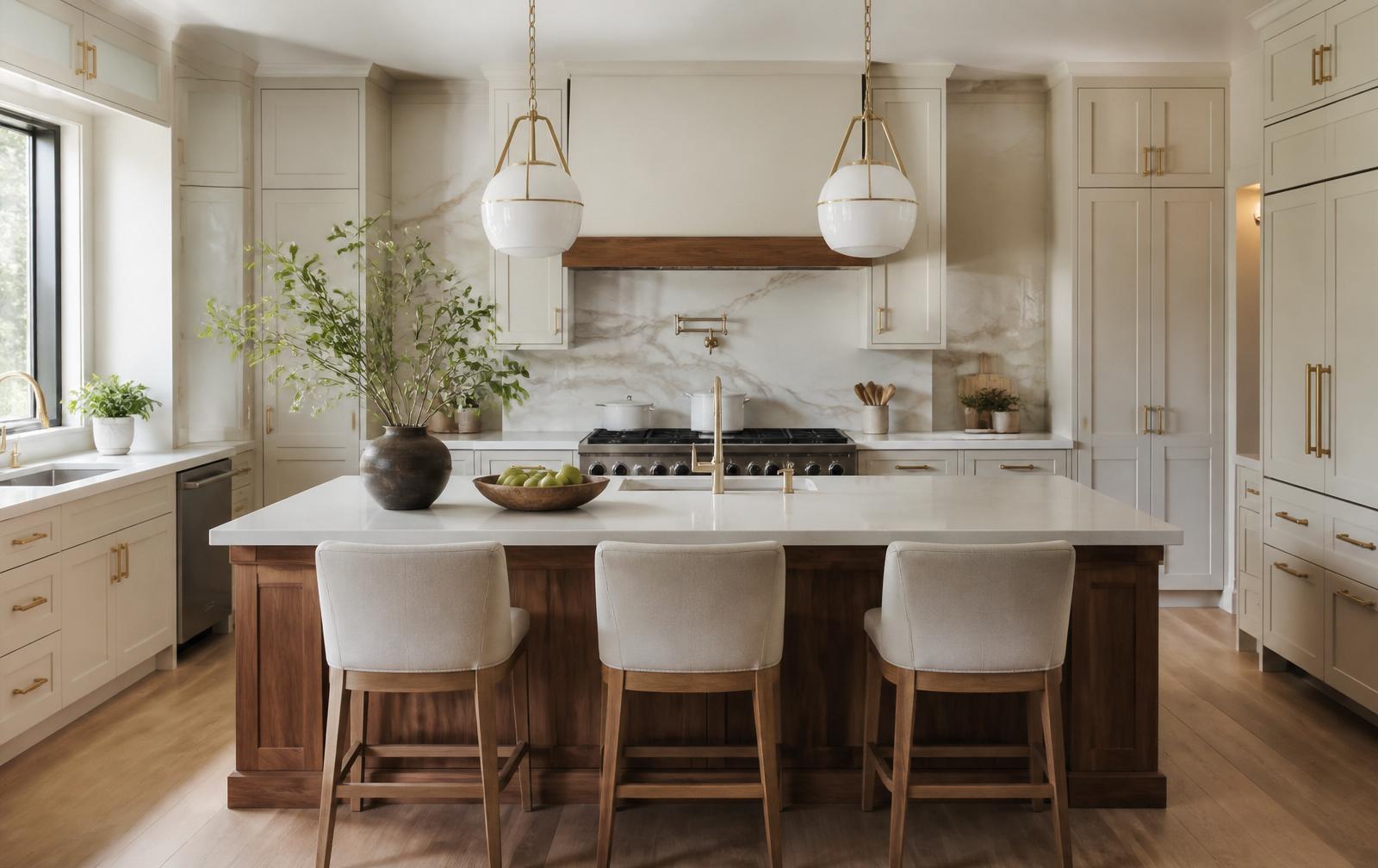 Two-Tone Walnut Kitchen