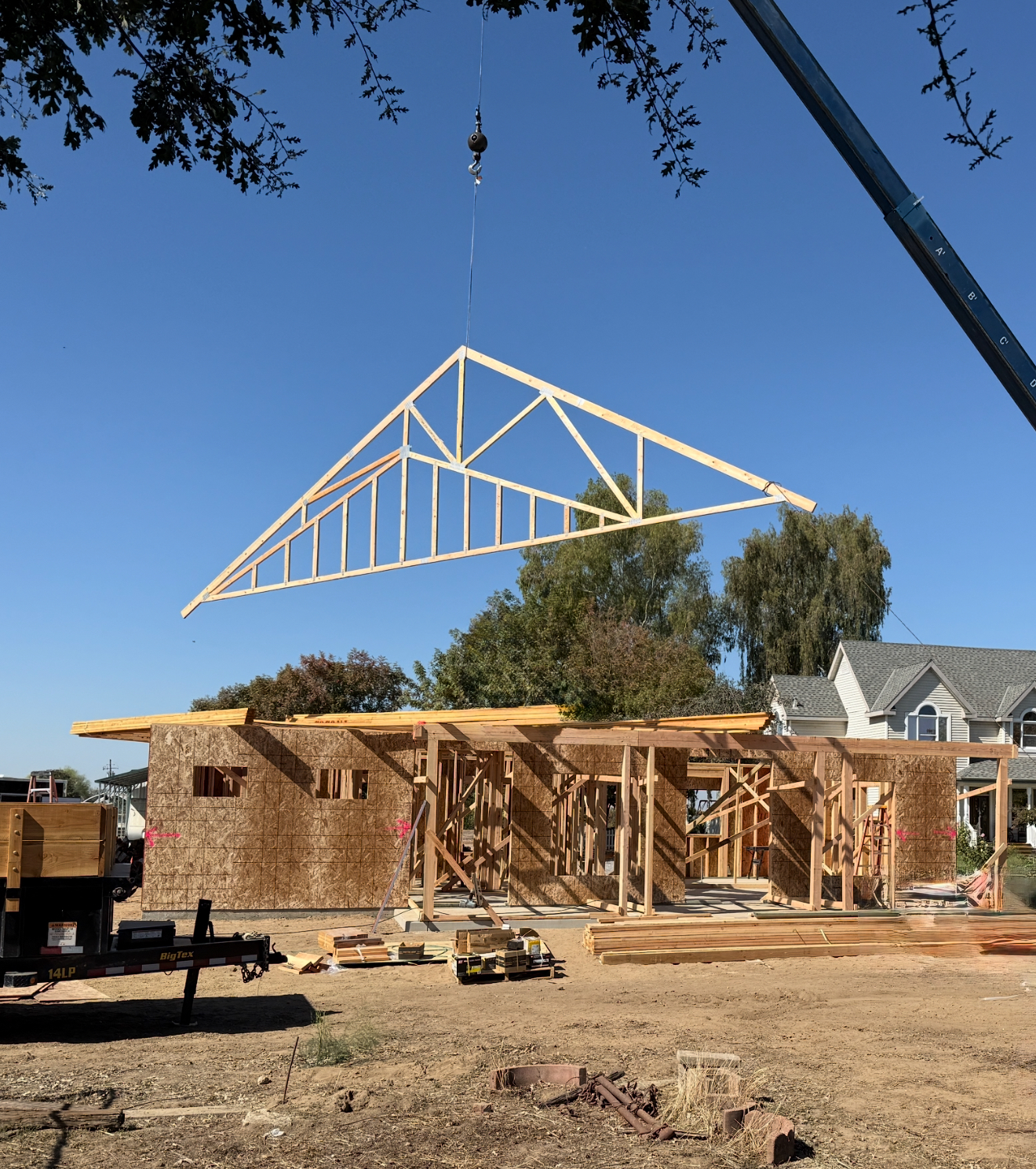 Trusses Installed